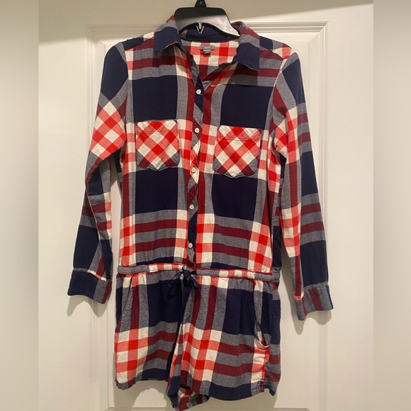 Aerie Flannel Romper - Picture 2 of 3
